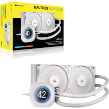 Cooler Corsair NAUTILUS 240 RS LCD Liquid CPU Cooler - White CW-9061032-WW