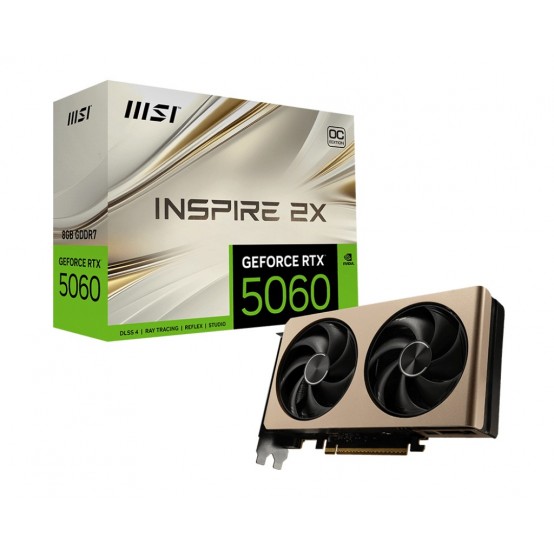 Placa video MSI  GEFORCE RTX 5060 8G INSPIRE 2X OC