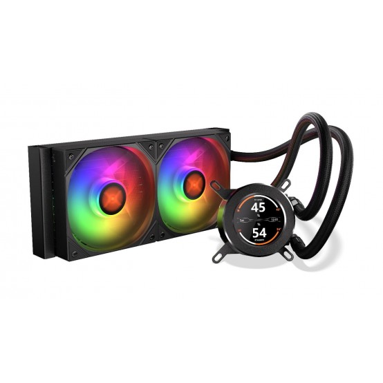 Cooler Krux HydroGlance 240 ​​ARGB LCD Black KRXE003