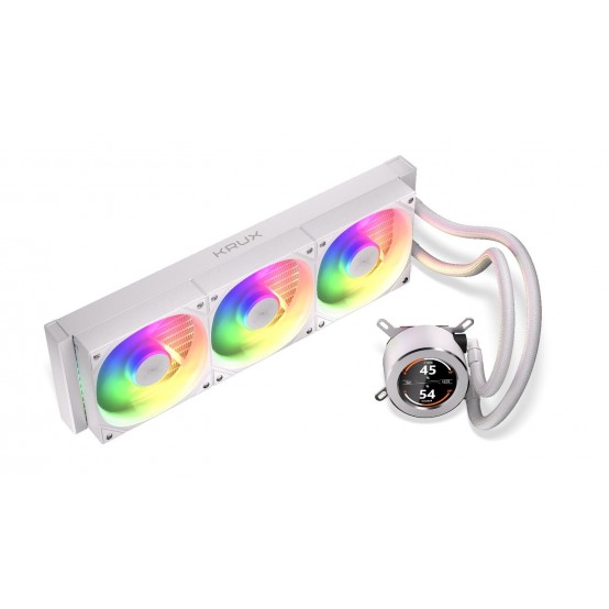 Cooler Krux HydroGlance 360 ​​ARGB LCD White KRXE005