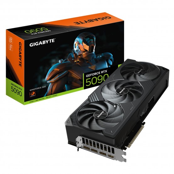 Placa video GigaByte GeForce RTX 5090 WINDFORCE 32G GV-N5090WF3-32GD