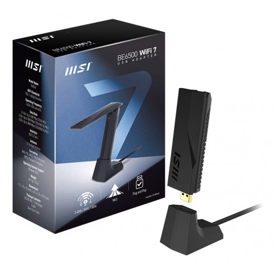 Placa de retea MSI  BE6500 WiFi 7 USB Adapter