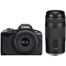 Aparat foto digital Canon EOS R50 + RF-S 18-45mm + RF-S 75-300mm 5811C150AA