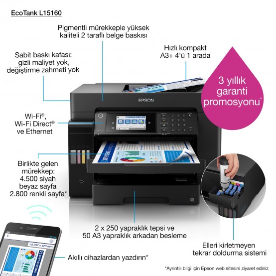Imprimanta Epson EcoTank L15160 C11CH71402