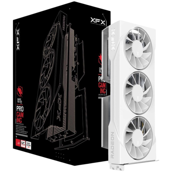 Placa video XFX Swift AMD Radeon RX 9060 XT OC White Triple Fan Gaming Edition 16GB RX-96TS316W7