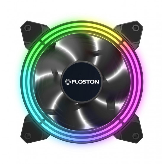 Ventilator Floston  HALO RGB RAINBOW LED3xfan KIT
