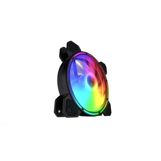 Ventilator Krux Lunar ARGB, 120 mm, Negru KRX0067