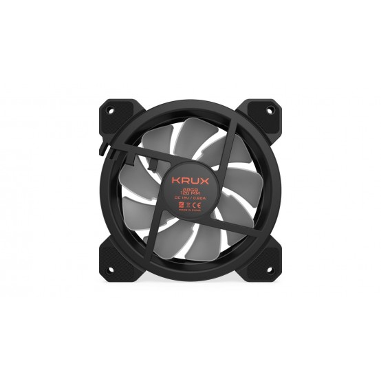 Ventilator Krux Lunar ARGB, KIT 3x 120 mm, Negru KRX0068