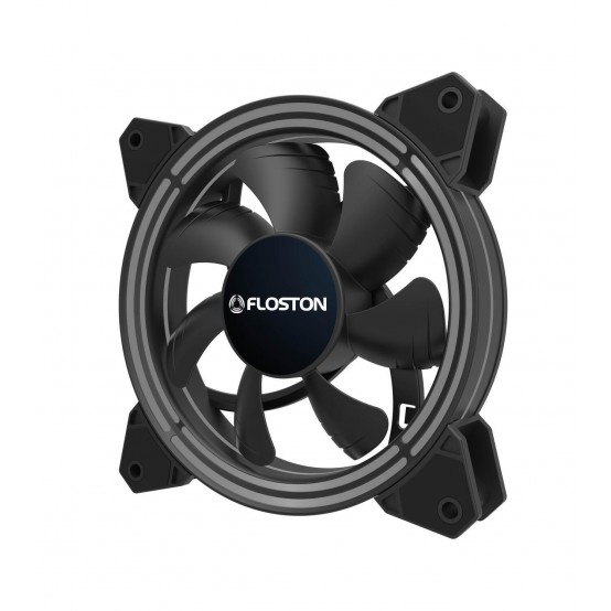 Ventilator Floston Halo RGB Rainbow HALO RGB RAINBOW PWM LED3xfan KIT