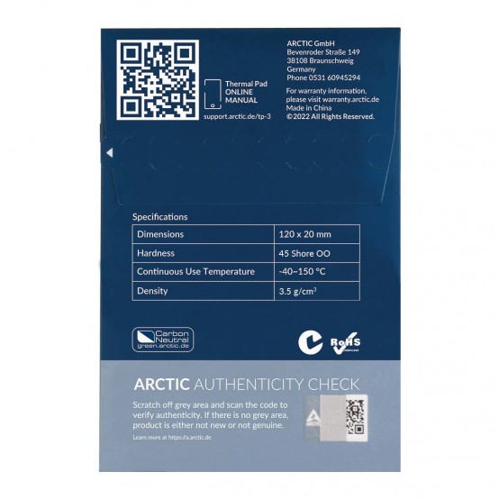 Pasta termoconductoare Arctic Premium Performance Thermal Pad TP-3 ACTPD00057A