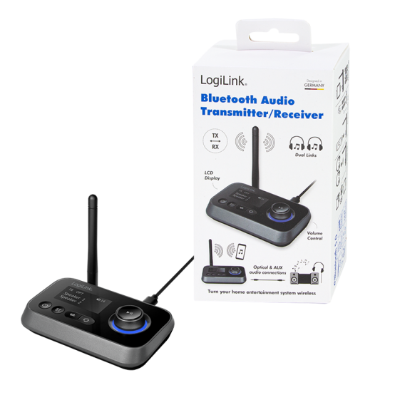 Adaptor Bluetooth LogiLink BT 5.0 audio transmitter and receiver BT0062