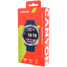 Accesorii Canyon Smart Watch Maveric SW-83 GPS Silver Blue CNS-SW83SS