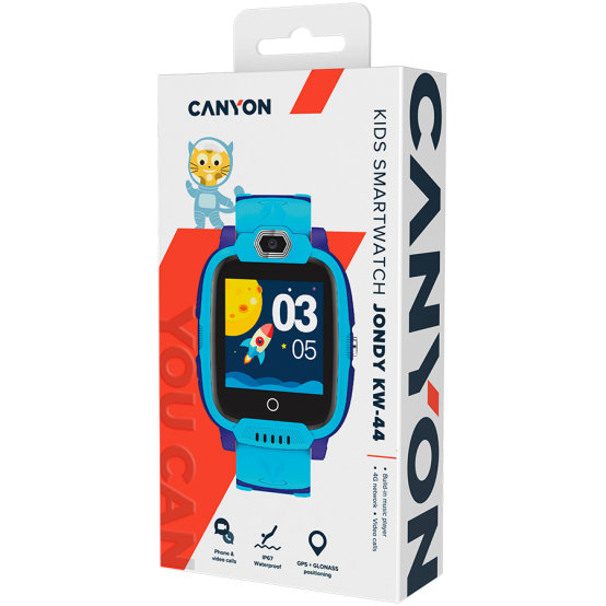 Accesorii Canyon Kids Smartwatch Jondy KW-44 CNE-KW44BL