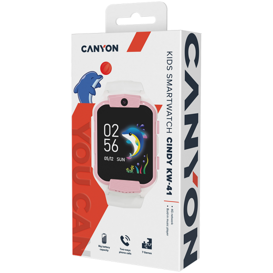 Accesorii Canyon Kids Smartwatch Cindy KW-41 CNE-KW41WP