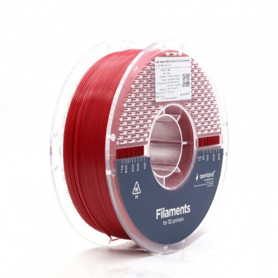 Consumabil Gembird Filament 3D ABS 1.75mm 3DP-ABS1.75HY-01-R