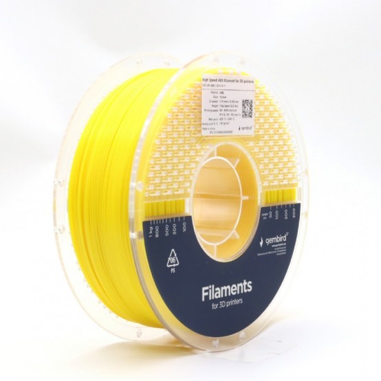 Consumabil Gembird Filament 3D ABS 1.75mm 3DP-ABS1.75HY-01-Y