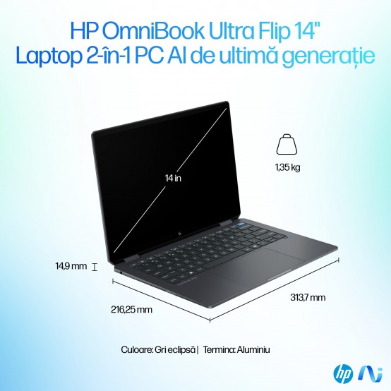 Laptop HP OmniBook Ultra Flip AI PC x360 14-fh0018nn C56ZYEAABB