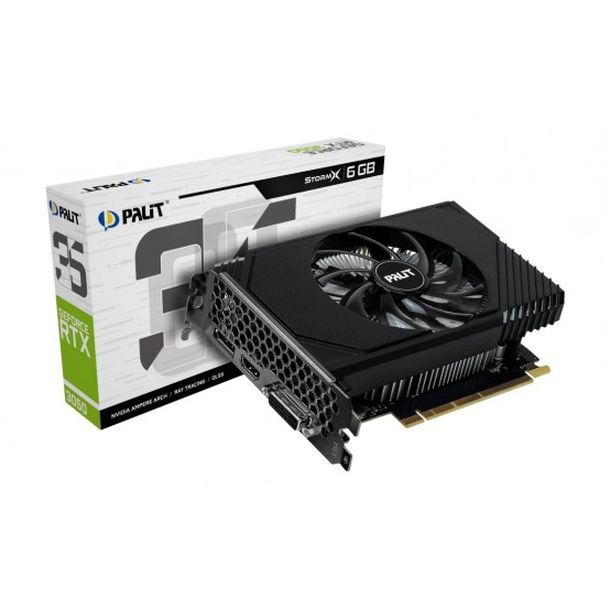Placa video Palit GeForce RTX 3050 StormX 6GB NE63050018JE-1070F