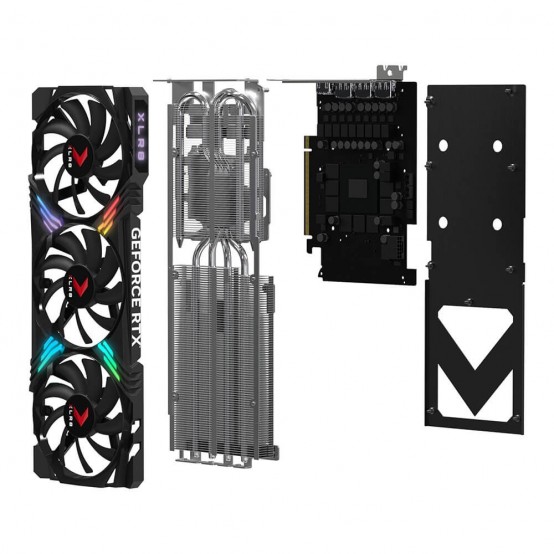 Placa video PNY GeForce RTX 4070 SUPER 12GB XLR8 Gaming VERTO EPIC-X RGB VCG4070S12TFXXPB1-O