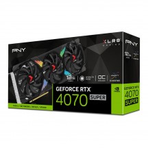Placa video PNY GeForce RTX 4070 SUPER 12GB XLR8 Gaming VERTO EPIC-X RGB VCG4070S12TFXXPB1-O