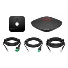 Microfon HP Poly Studio A2 Black Table Microphone w/ Mounting Plate I/O cables TAA B22X7AAAC3