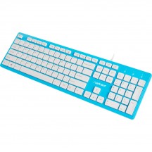 Tastatura Natec Discus Slim blue-white NKL-1183
