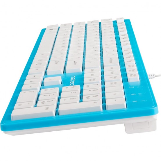 Tastatura Natec Discus Slim blue-white NKL-1183