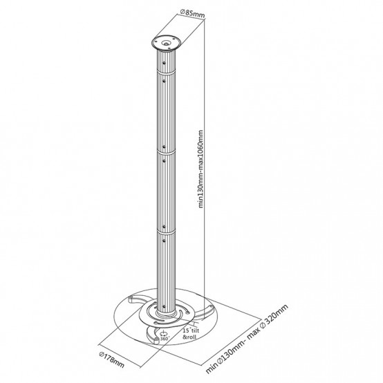 Suport Cabletech  UCH0102
