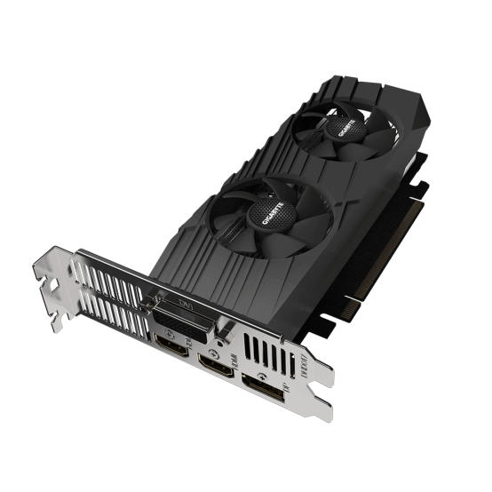Placa video GigaByte GeForce GTX 1650 D6 OC Low Profile 4G GV-N1656OC-4GL