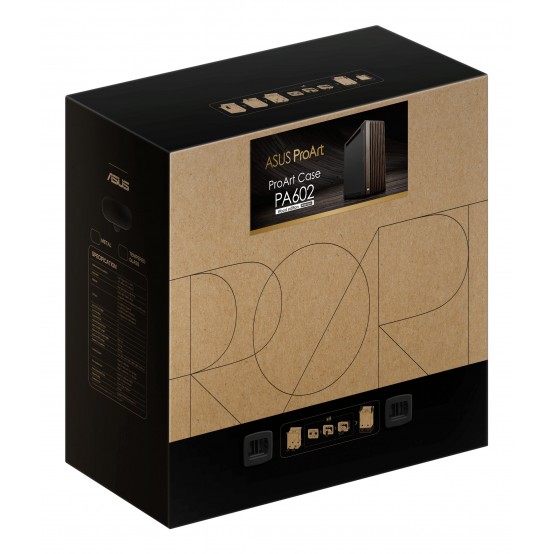 Carcasa ASUS ProArt PA602 Wood Edition Modern Black 90DC00J0-B09040