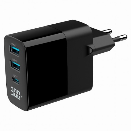 Alimentator Gembird  TA-UC-PDQC30LCD-BK-02