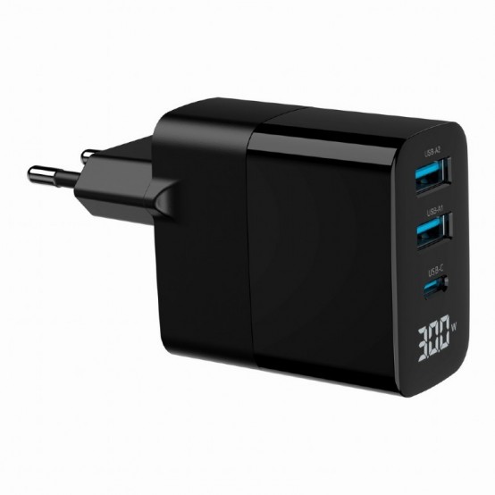 Alimentator Gembird  TA-UC-PDQC30LCD-BK-02