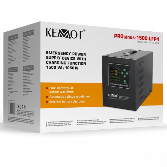 UPS Kemot Centrale termice sinus pur1500VA/1050W 12V URZ3427-12LFP