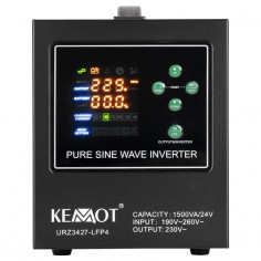 UPS Kemot Centrale termice sinus pur 1500VA/1050W 24V URZ3427-LFP4 2
