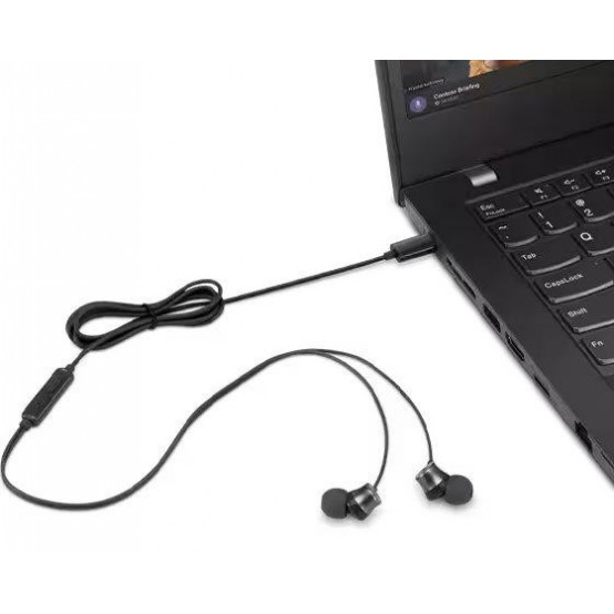 Casca Lenovo USB-C Wired In-Ear Headphones 4XD1J77351