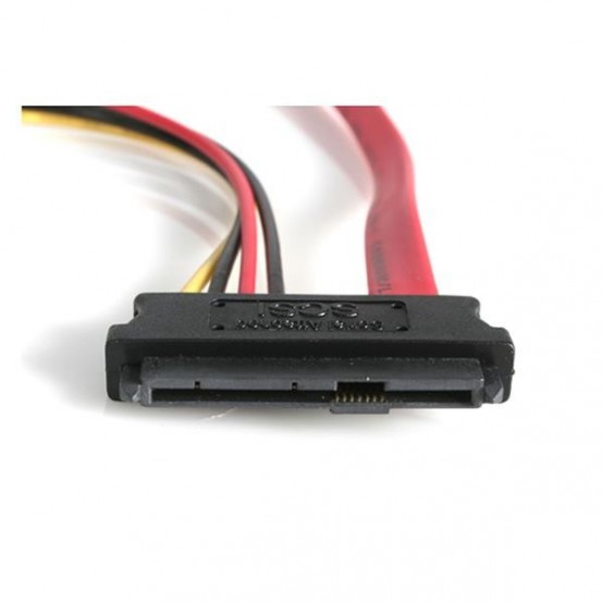 Cablu StarTech.com 18in SAS 29 Pin to SATA Cable with LP4 Power SAS729PW18