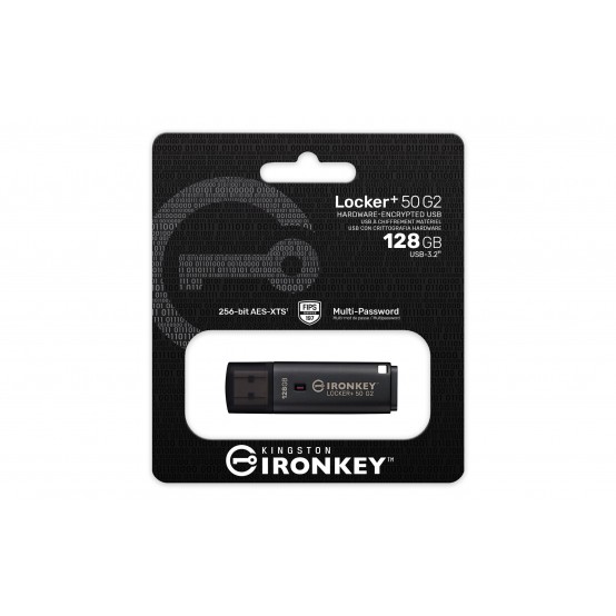 Memorie flash USB Kingston IronKey Locker+ 50 G2 IKLP50G2/128GB