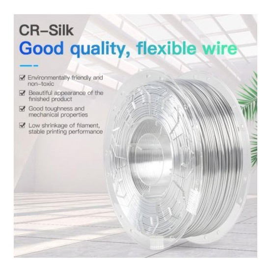 Consumabil Creality Filament 3D PLA 1.75mm CR-SILK WHITE