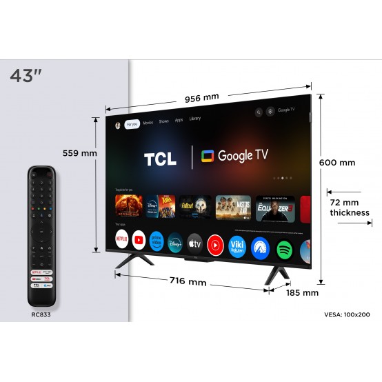 Televizor TCL  43P7K