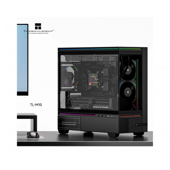 Carcasa Thermalright  TL-M10 Black FAN4-C