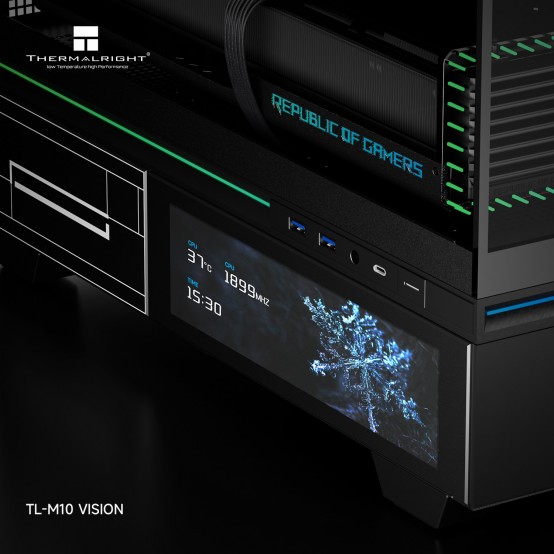 Carcasa Thermalright  TL-M10 Vision Black FAN4-C