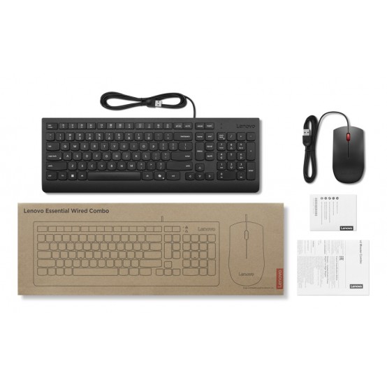 Tastatura Lenovo Essential Wired Combo Keyboard and Mouse 4X31R64439