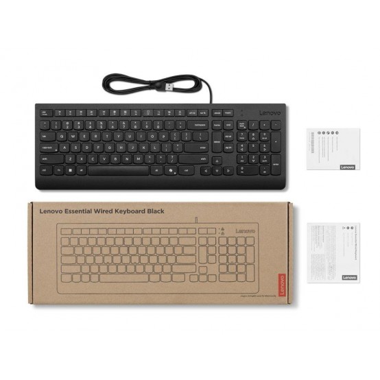 Tastatura Lenovo Essential Wired Keyboard (Black) Romanian 4Y41R64661