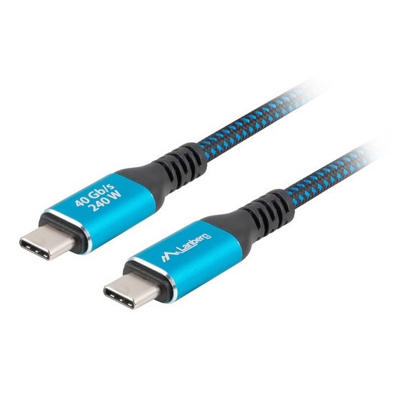 Cablu Lanberg  CA-CMCM-45CU-0020-BK