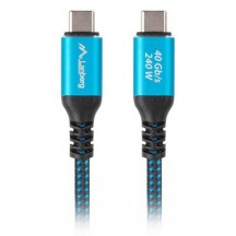 Cablu Lanberg  CA-CMCM-45CU-0020-BK