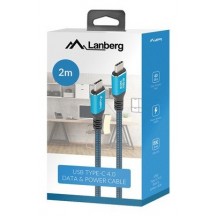 Cablu Lanberg  CA-CMCM-45CU-0020-BK