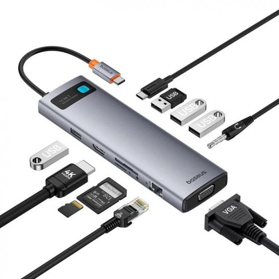 Docking Station Baseus Metal Gleam Series 11-in-1 B00030709811-00