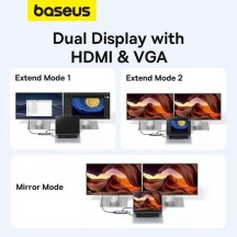 Docking Station Baseus Metal Gleam Series 11-in-1 B00030709811-00