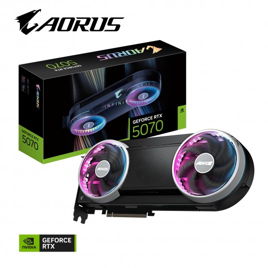 Placa video GigaByte AORUS GeForce RTX 5070 INFINITY 12G GV-N5070AORUS IF-12GD
