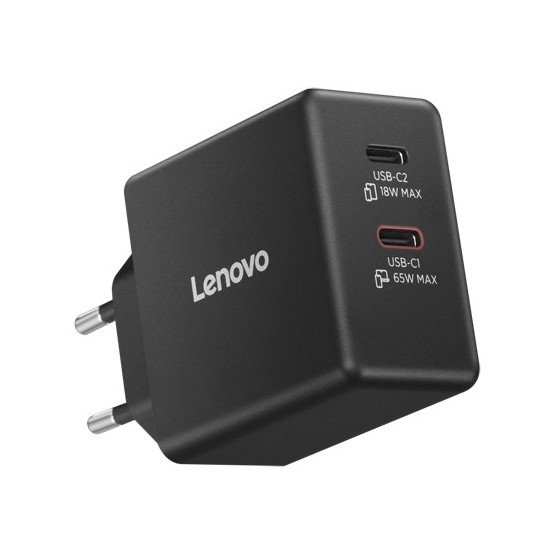 Alimentator Lenovo Dual USB-C 65W GaN Charger 40AW065BEU